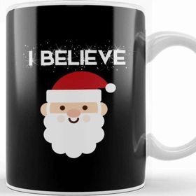 Baskı Dükkanı I Believe In Santa Claus Funny Christmas Kupa