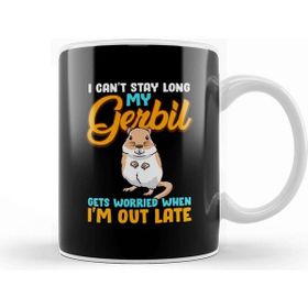 Baskı Dükkanı I Can T Stay Long My Gerbil Gets Worried When Late Kupa