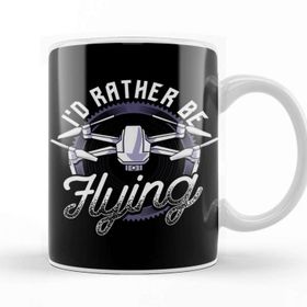 Baskı Dükkanı I D Rather Be Flying Drone Pilot Hobby Droning Kupa