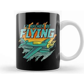 Baskı Dükkanı I D Rather Be Flying Retro Airplane Pilot Aviation Kupa