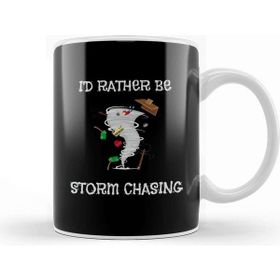 Baskı Dükkanı I D Rather Be Storm Chasing Hurricane Chasers Kupa