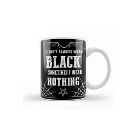 Baskı Dükkanı I Don't Always Wear Black Gothic Batwings Grunge Wiccan Punk Rock Kupa