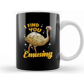 Baskı Dükkanı I Find You Emusing Adorable Emu Amusing Pun Kupa