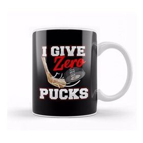 Baskı Dükkanı I Give Zero Pucks Ice Hockey Players Sarcastic Pun Kupa