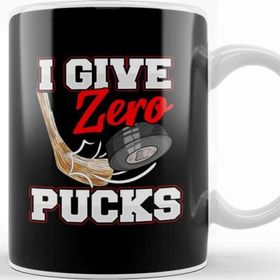 Baskı Dükkanı I Give Zero Pucks Ice Hockey Players Sarcastic Pun Kupa