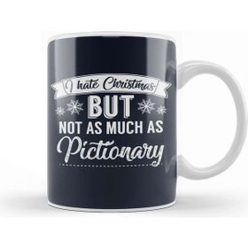 Baskı Dükkanı I Hate Christmas But Not As Much As Pictionary Kupa