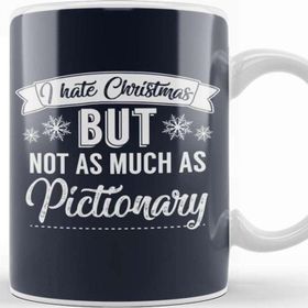 Baskı Dükkanı I Hate Christmas But Not As Much As Pictionary Kupa