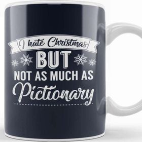 Baskı Dükkanı I Hate Christmas But Not As Much As Pictionary Kupa