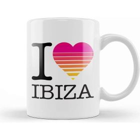 Baskı Dükkanı I Heart Ibiza Sunset Kupa