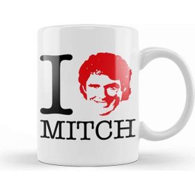 Baskı Dükkanı I Heart Mitch Baywatch David Hasselhoff Kupa