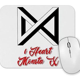 Baskı Dükkanı I Heart Monsta x Mouse Pad