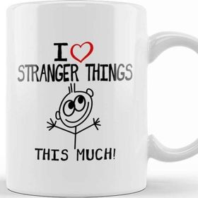 Baskı Dükkanı I Heart Stranger Things This Much Kupa