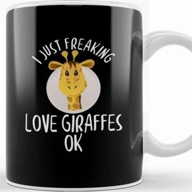 Baskı Dükkanı I Just Freaking Love Giraffes Ok Adorable Giraffe Kupa