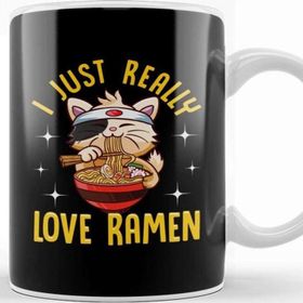 Baskı Dükkanı I Just Really Love Ramen Cat Kawaii Anime Kupa