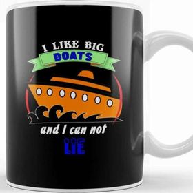 Baskı Dükkanı I Like Big Boats And I Can Not Lie Cruise Cruising Kupa