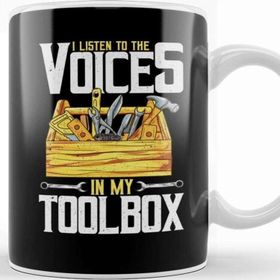Baskı Dükkanı I Listen To The Voices In My Toolbox Handyman Joke Kupa