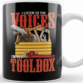 Baskı Dükkanı I Listen To The Voices In My Toolbox Handyman Joke Kupa