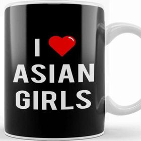 Baskı Dükkanı I Love Asian Girls Kupa
