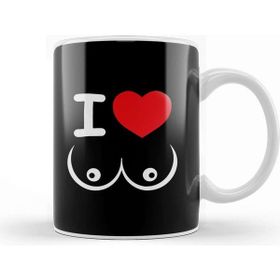 Baskı Dükkanı I Love Boobs Boobies Kupa