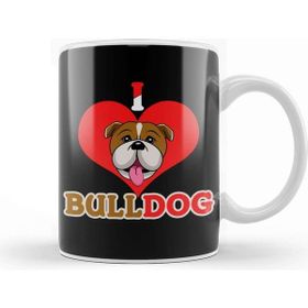 Baskı Dükkanı I Love Bulldog Pop Art Portrait Bouledogue Kupa
