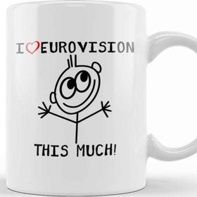 Baskı Dükkanı I Love Eurovision This Much Kupa