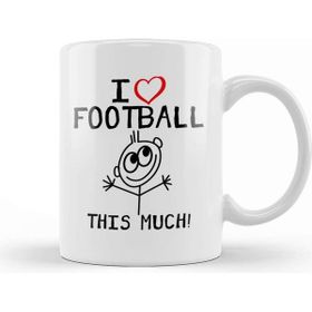 Baskı Dükkanı I Love Football This Much Kupa