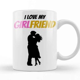 Baskı Dükkanı I Love My Husband Couple Bicycle Kupa Bardak
