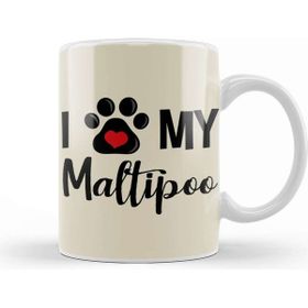 Baskı Dükkanı I Love My Maltipoo Kupa