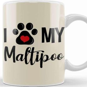 Baskı Dükkanı I Love My Maltipoo Kupa