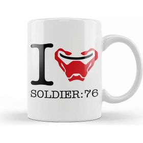 Baskı Dükkanı I Love Soldier 76 Overwatch Kupa