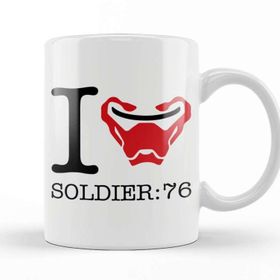 Baskı Dükkanı I Love Soldier 76 Overwatch Kupa