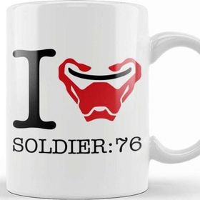 Baskı Dükkanı I Love Soldier 76 Overwatch Kupa
