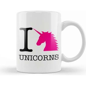 Baskı Dükkanı I Love Unicorns Kupa