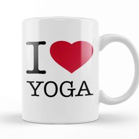 Baskı Dükkanı I Love Yoga Kupa