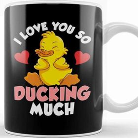 Baskı Dükkanı I Love You So Ducking Much Adorable Duckling Pun Kupa
