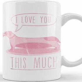 Baskı Dükkanı I Love You This Much Kupa