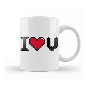Baskı Dükkanı I Love You Video Game Heart 01 Kupa