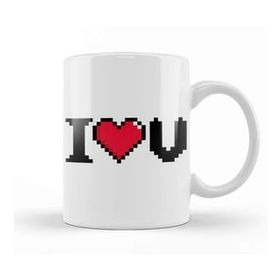 Baskı Dükkanı I Love You Video Game Heart 01 Kupa