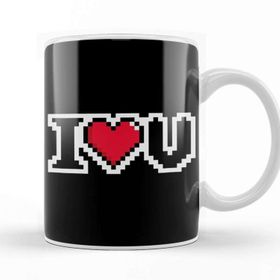 Baskı Dükkanı I Love You Video Game Heart Kupa