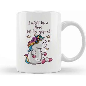 Baskı Dükkanı I May Be A Nerd But Im Magical Unicorn Pixel Art Kupa