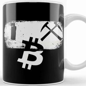 Baskı Dükkanı I Mine Bitcoin Novelty Pun Btc Mining Trading Kupa