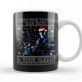 Baskı Dükkanı I Need Your Clothes Terminator Christmas Knit Kupa
