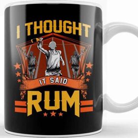 Baskı Dükkanı I Thought It Said Rum Funny Running Pun Racing Kupa