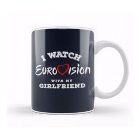 Baskı Dükkanı I Watch Eurovision With My Girlfriend Kupa