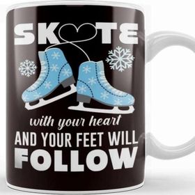 Baskı Dükkanı Ice Skate Queen Ice Figure Skater Winter Sports Ice Skates Kupa