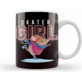 Baskı Dükkanı Ice Skater Girl Figure Ice Skating Winter Sports Ice Skates Kupa