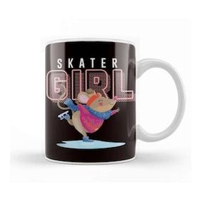 Baskı Dükkanı Ice Skater Girl Figure Ice Skating Winter Sports Ice Skates Kupa