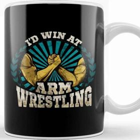 Baskı Dükkanı Id Win at Arm Wrestling Athlete Strong Wrestler Kupa