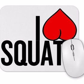 Baskı Dükkanı Ilove Squats Mouse Pad