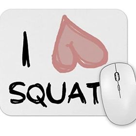 Baskı Dükkanı Ilove Squats Mouse Pad